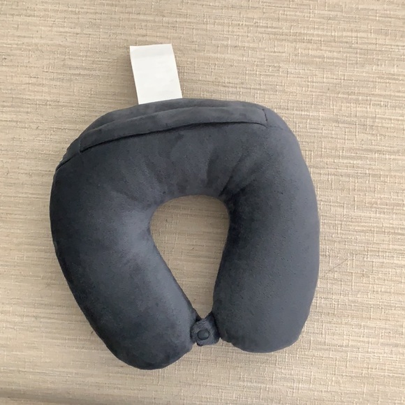 ‼️NWOT‼️Soft, Gray Neck Pillow 😴 - Picture 2 of 4